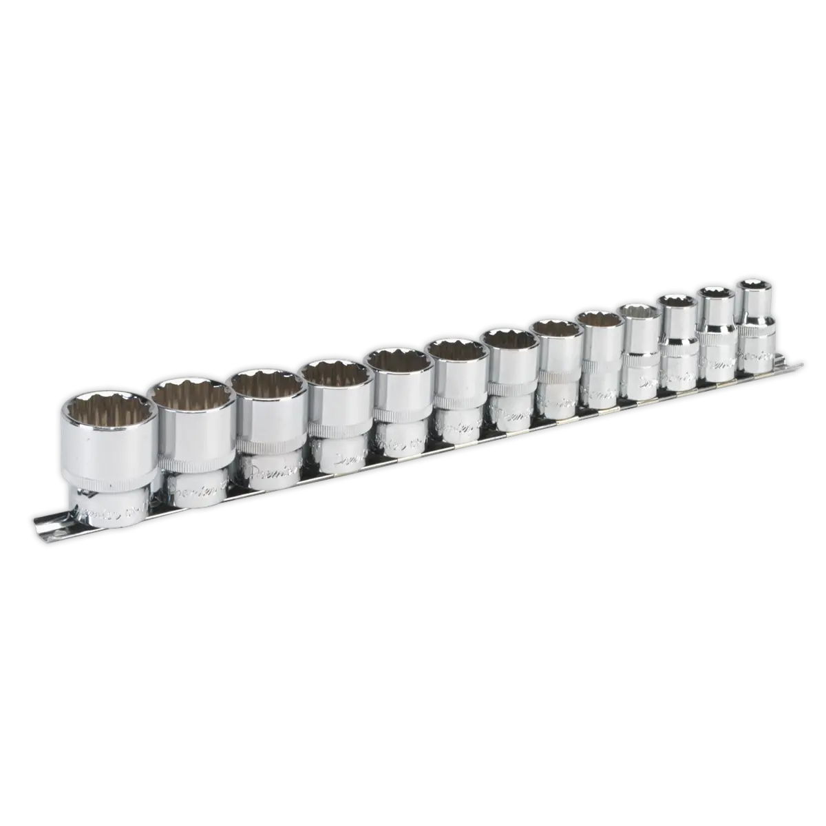 Sealey Premier Imperial Socket Set 1/2"Sq Drive 12-point 13pc Sealey 