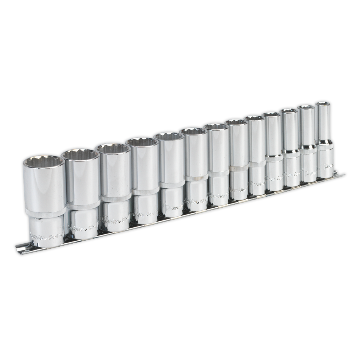 Sealey Premier Imperial Deep Socket Set 1/2"Sq Drive 12-point 13pc Sealey 