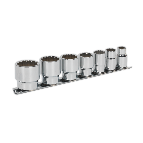 Sealey Premier Whitworth Socket Set 3/8"Sq Drive 7pc