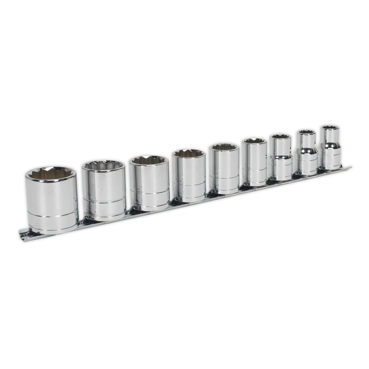 Sealey Premier Whitworth Socket Set 1/2"Sq Drive 9pc Sealey 