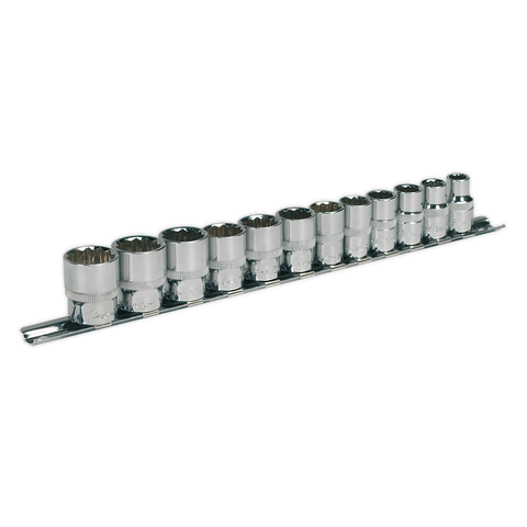 Sealey Premier Socket Set 3/8"Sq Drive 12-point 12pc