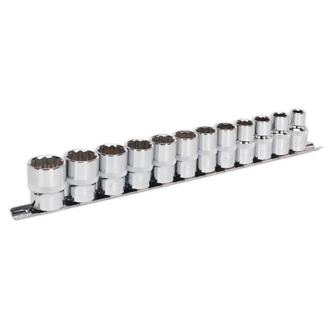 Sealey Premier Socket Set 1/2"Sq Drive 12-point 12pc