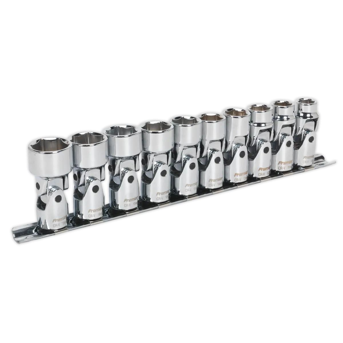 Sealey Premier Universal Joint Socket Set 3/8"Sq Drive 10pc Sealey 