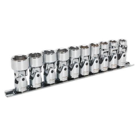 Sealey Premier Universal Joint Socket Set 3/8"Sq Drive 10pc