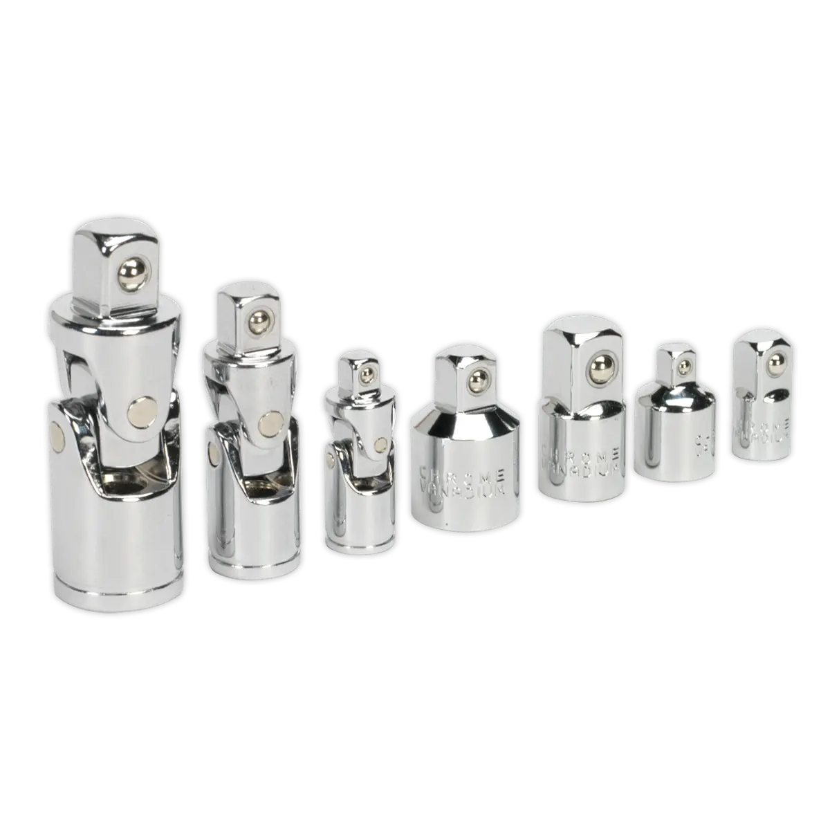 Sealey Premier Universal Joint & Socket Adaptor Set 7pc Sealey 