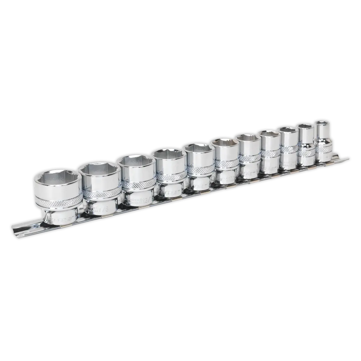 Sealey Premier Imperial Lock-On™ Socket Set 3/8"Sq Drive 11pc Sealey 