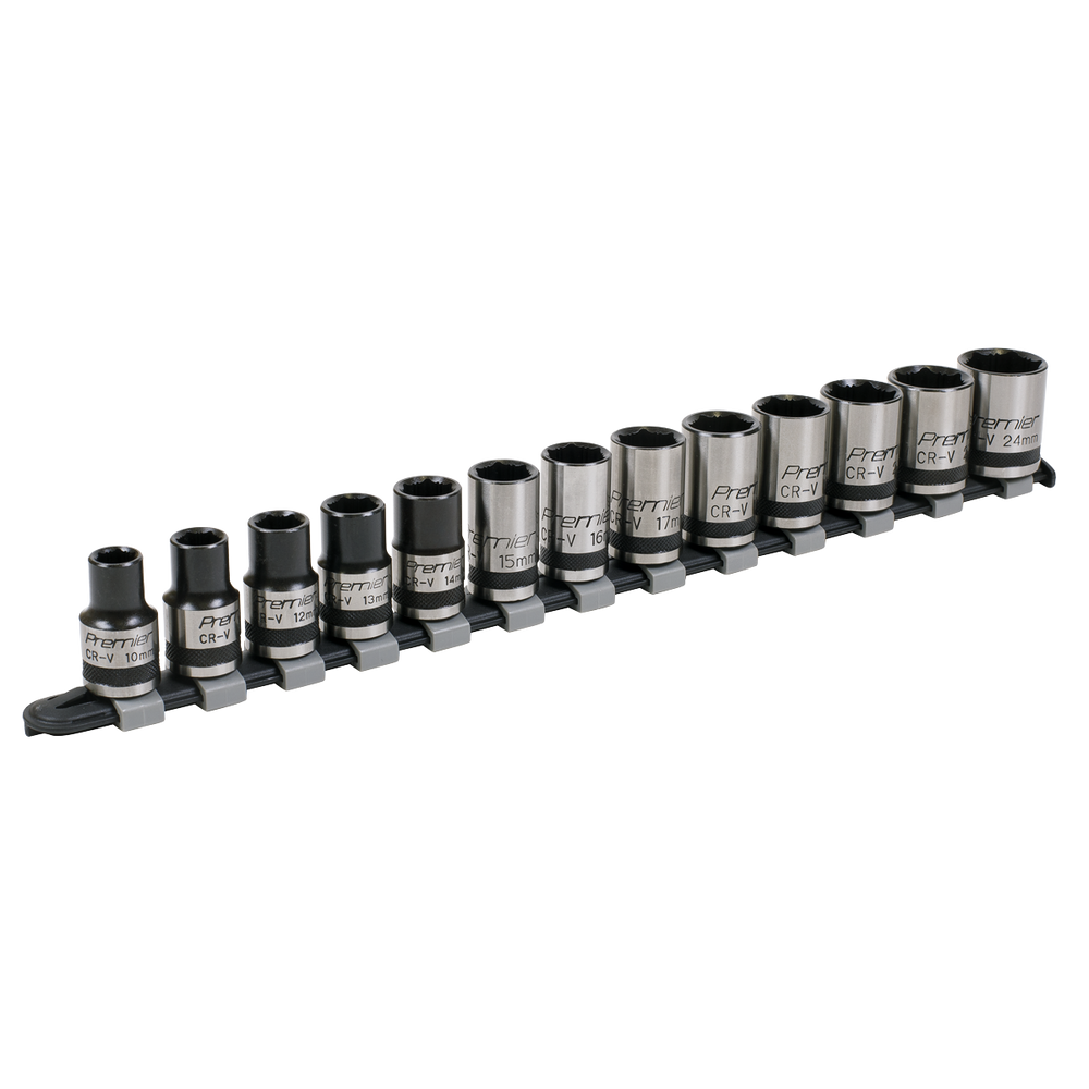 Sealey Premier Black Lock-On™ Socket Set 1/2