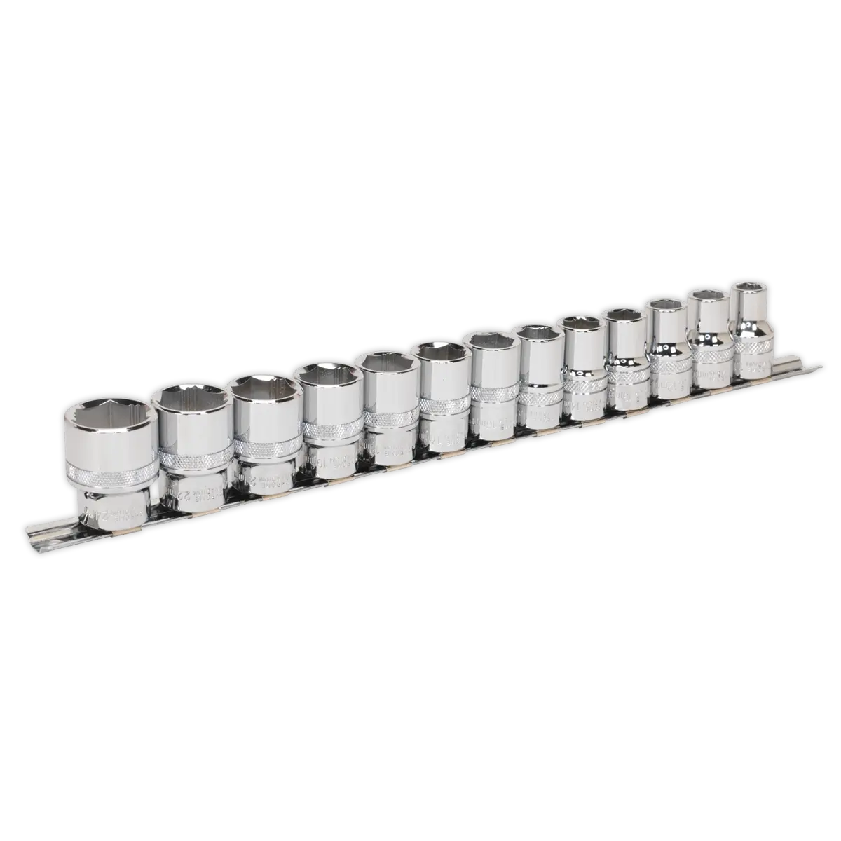 Sealey Premier Lock-On™ Socket Set 1/2"Sq Drive 13pc Sealey 