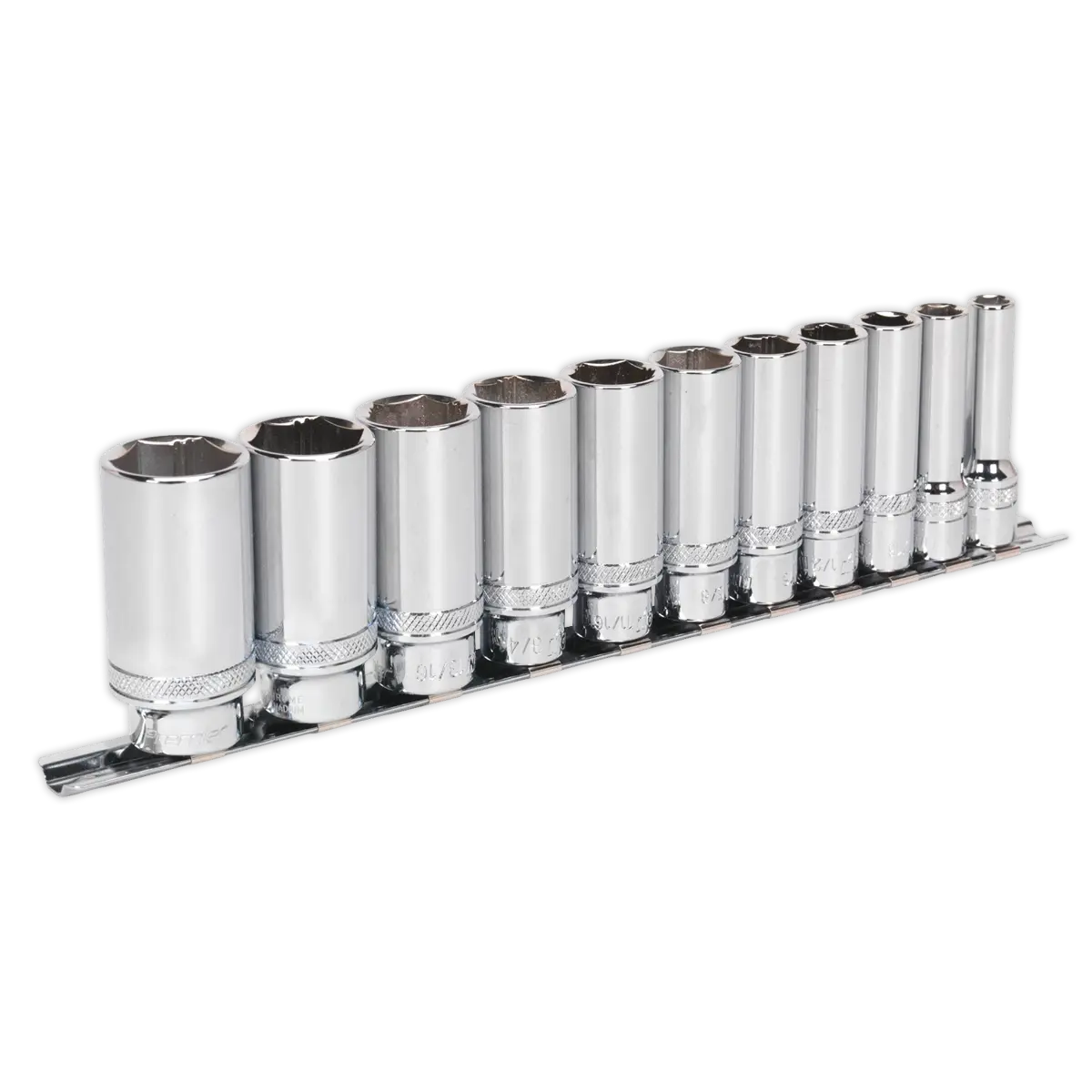 Sealey Premier Imperial Deep Lock-On™ Socket Set 3/8"Sq Drive 11pc Sealey 