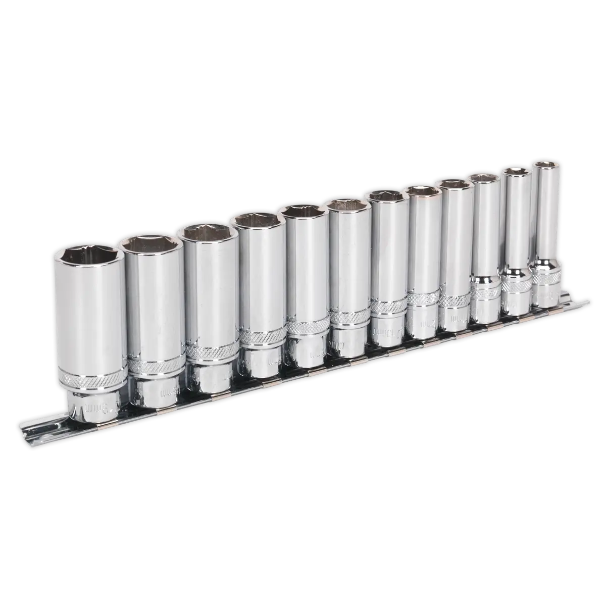 Sealey Premier Deep Lock-On™ Socket Set 3/8"Sq Drive 12pc Sealey 
