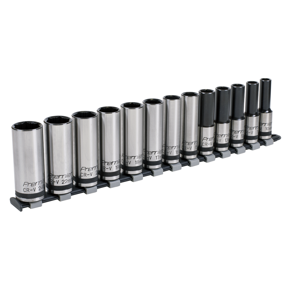 Sealey Premier Black Deep Lock-On™ Socket Set 1/2