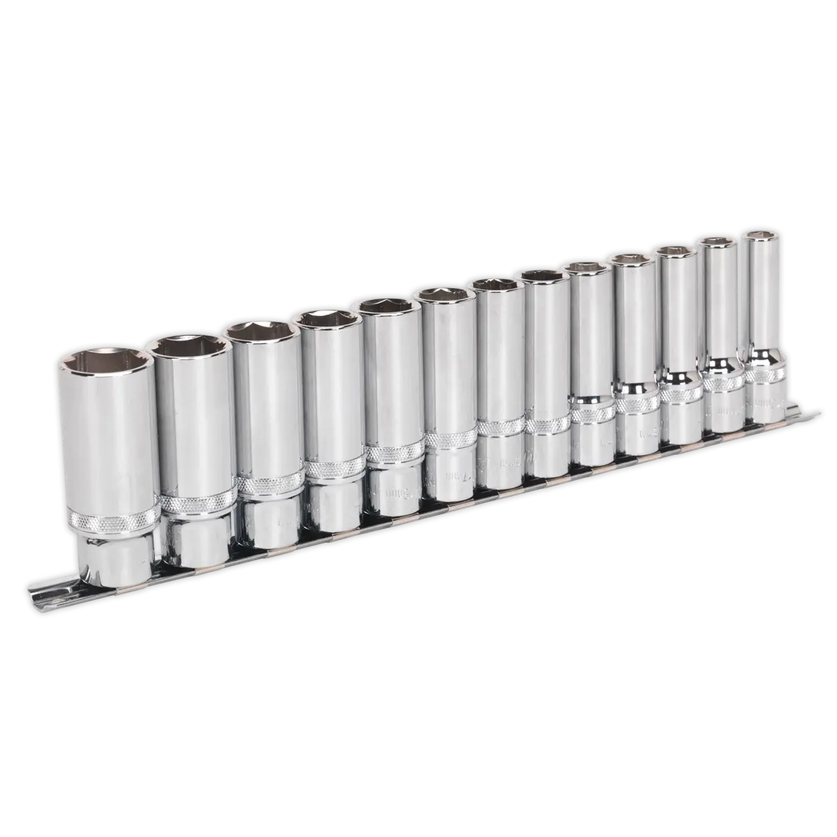 Sealey Premier Deep Lock-On™ Socket Set 1/2"Sq Drive 13pc Sealey 