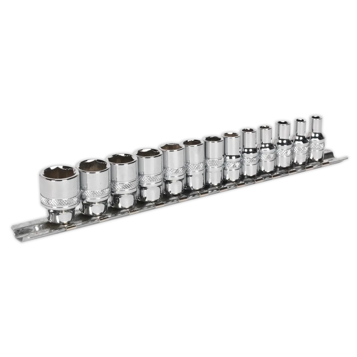 Sealey Premier Lock-On™ Socket Set 1/4"Sq Drive 13pc Sealey 