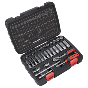 Sealey Lock-On™ Socket Set 1/4