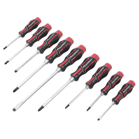Sealey Premier Hammer-Thru Screwdriver Set 9pc