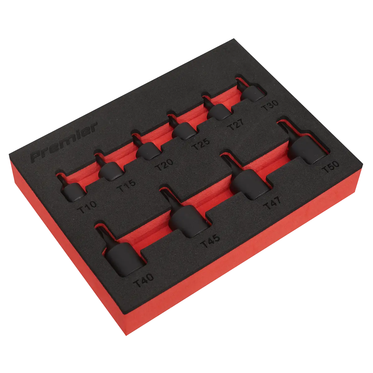 Sealey Premier Low Profile TRX-Star* Impact Socket Bit Set 1/4" & 3/8"Sq Drive 10pc Sealey 