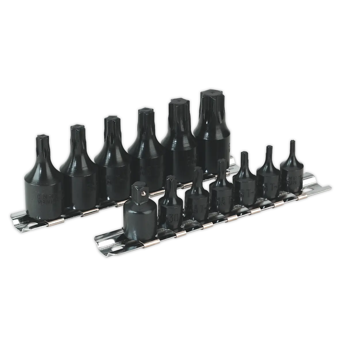 Sealey Premier TRX-Star* Socket Bit Set 1/4" & 3/8"Sq Drive 13pc Sealey 