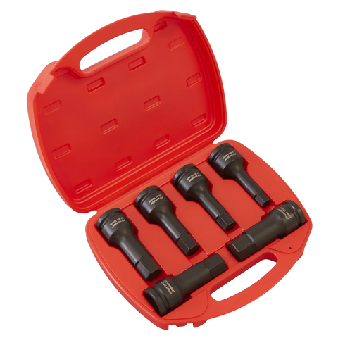 Sealey Premier Hex Impact Socket Bit Set 3/4"Sq Drive 6pc