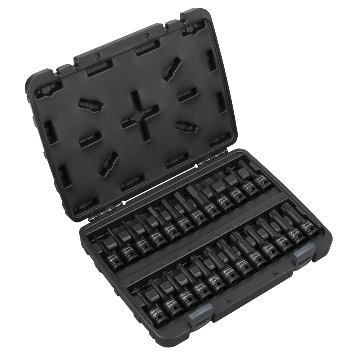Sealey Premier Hex/TRX-Star*/Spline Impact Socket Bit Set 1/2"Sq Drive 24pc Sealey 