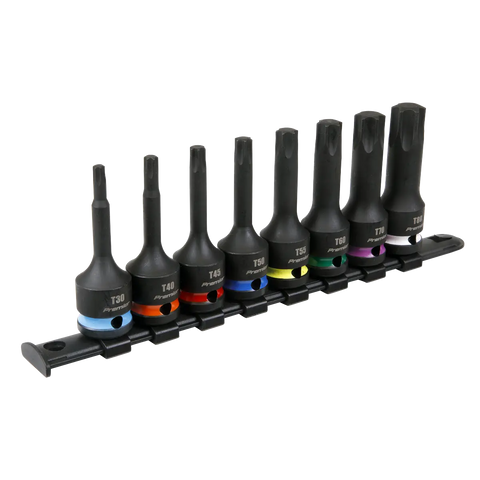 Sealey Premier TRX-Star* Impact Socket Bit Set 1/2"Sq Drive 8pc