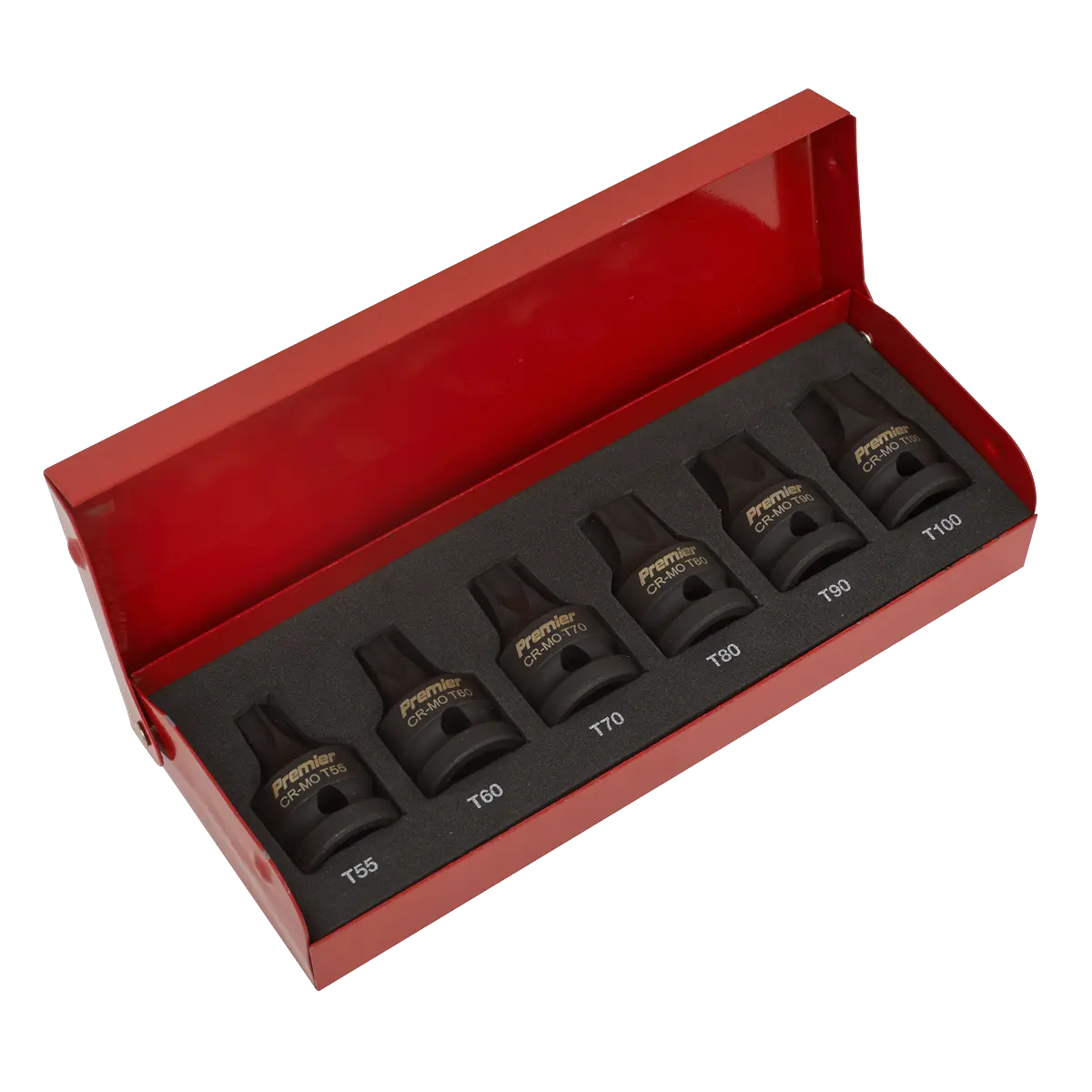 Sealey Premier TRX-Star* Impact Socket Bit Set 1/2"Sq Drive 6pc Sealey 