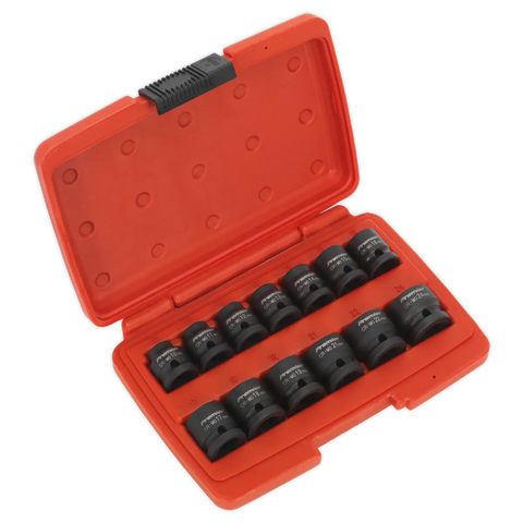 Sealey Premier Low Profile Impact Socket Set 1/2"Sq Drive 13pc