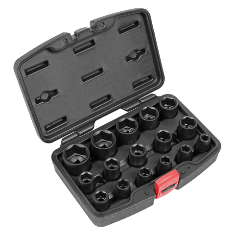 Sealey Premier Impact Socket Set 1/2"Sq Drive 16pc