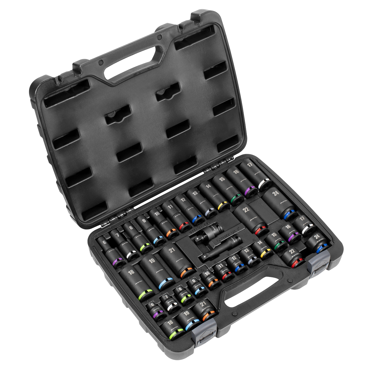 Sealey Premier Impact Socket Set 3/8"Sq Drive 36pc Sealey 