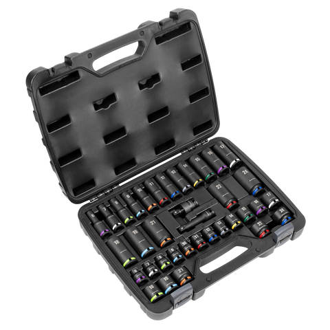 Sealey Premier Impact Socket Set 3/8"Sq Drive 36pc