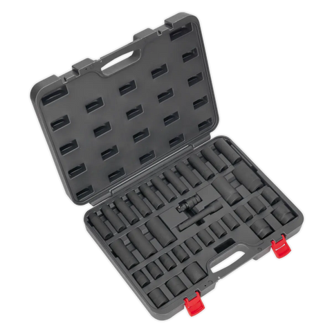 Sealey Premier Impact Socket Set 1/2"Sq Drive 34pc