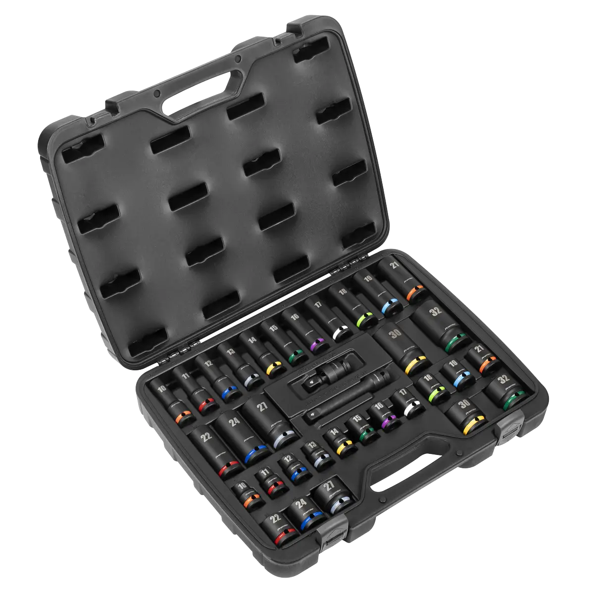 Sealey Premier Impact Socket Set 1/2"Sq Drive 34pc Sealey 