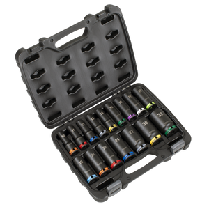 Sealey Lock-On™ Deep Impact Socket Set 1/2