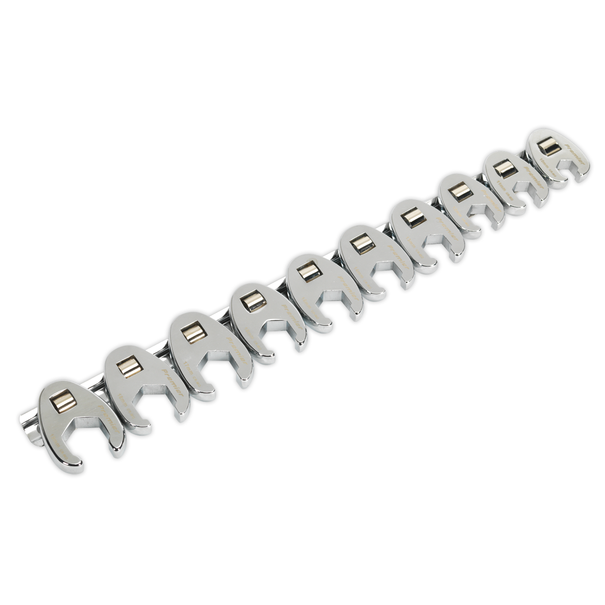 Sealey Premier Crow's Foot Spanner Set 3/8"Sq Drive 10pc Sealey 