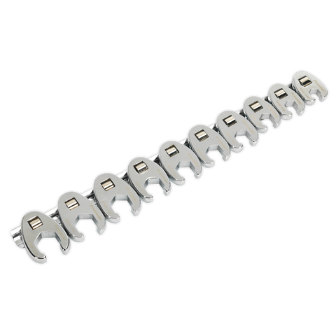 Sealey Premier Crow's Foot Spanner Set 3/8"Sq Drive 10pc