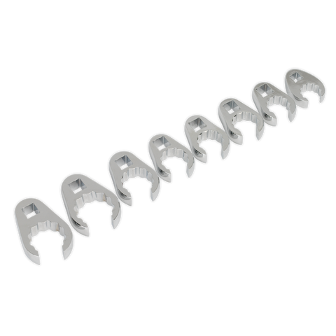 Sealey Premier Crow's Foot Spanner Set 1/2"Sq Drive 8pc