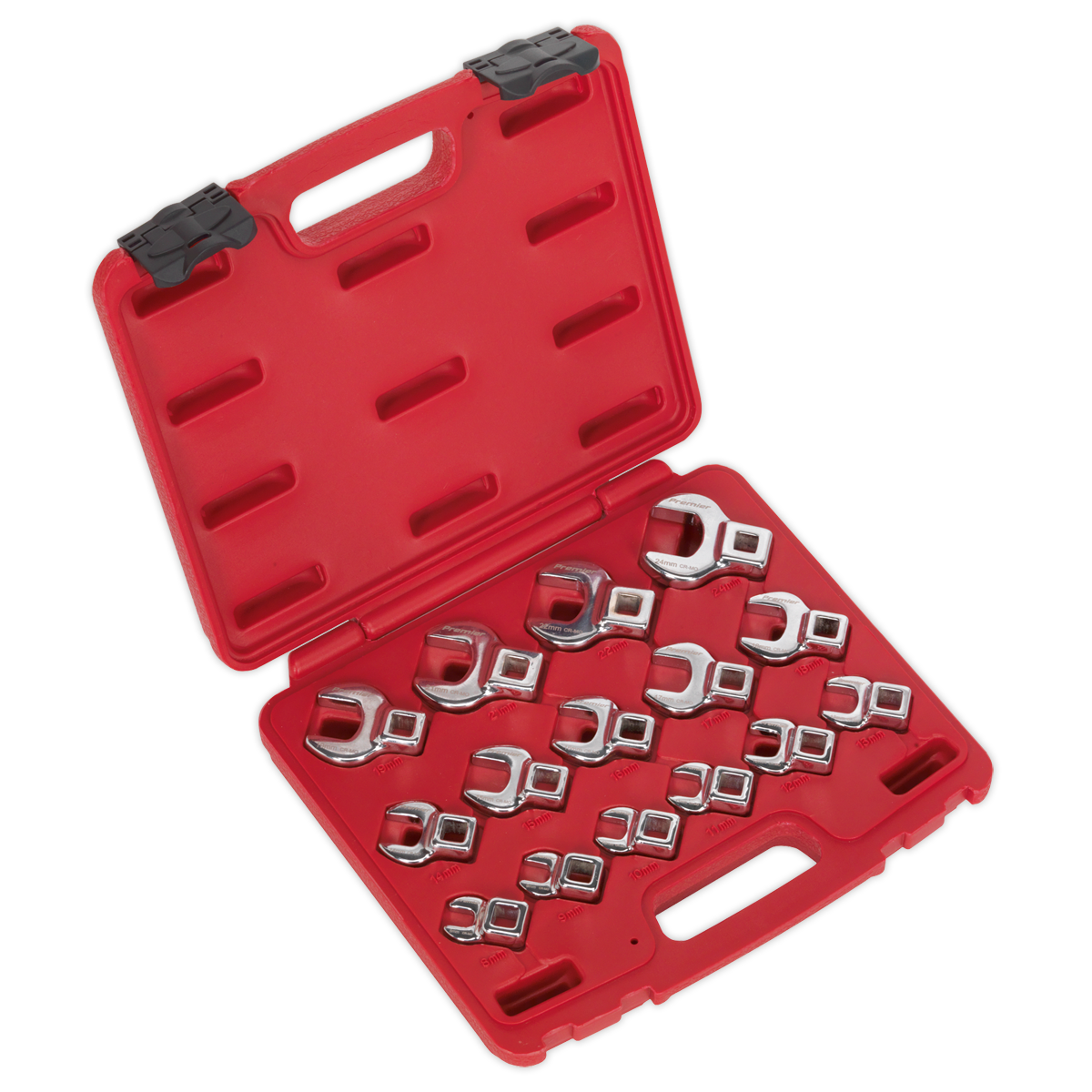 Sealey Premier Crow's Foot Open-End Spanner Set 3/8"Sq Drive Sealey 