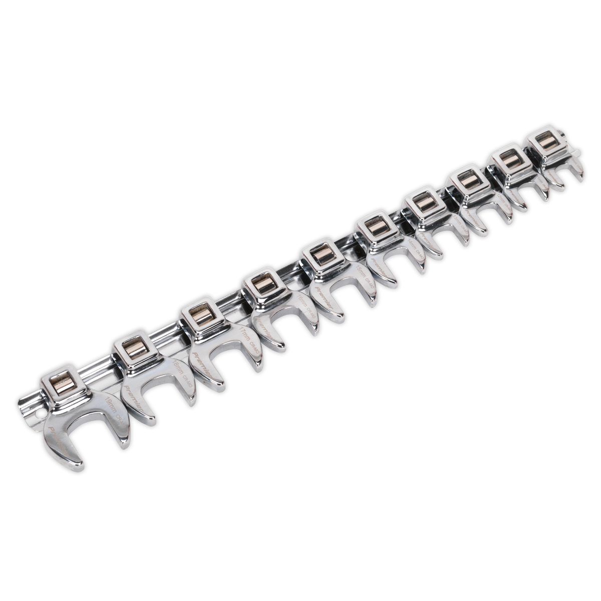 Sealey Premier Crow's Foot Open-End Spanner Set 3/8"Sq Drive Sealey 