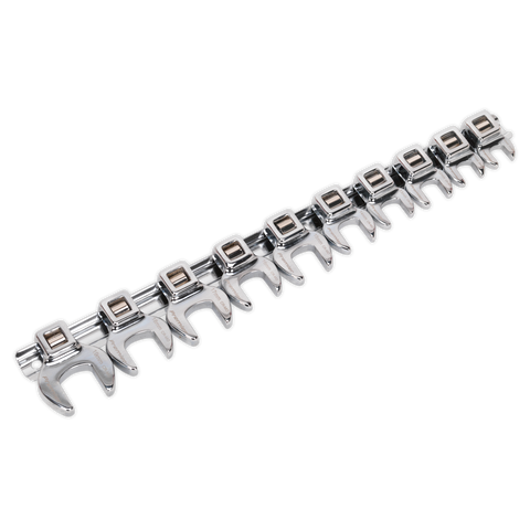 Sealey Premier Crow's Foot Open-End Spanner Set 3/8"Sq Drive