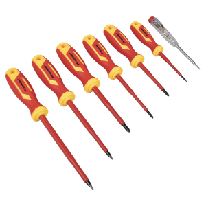 Sealey Screwdriver Set 7pc VDE Approved