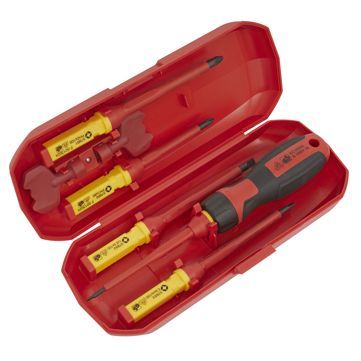 Sealey Premier Interchangeable Screwdriver Set  - VDE Approved