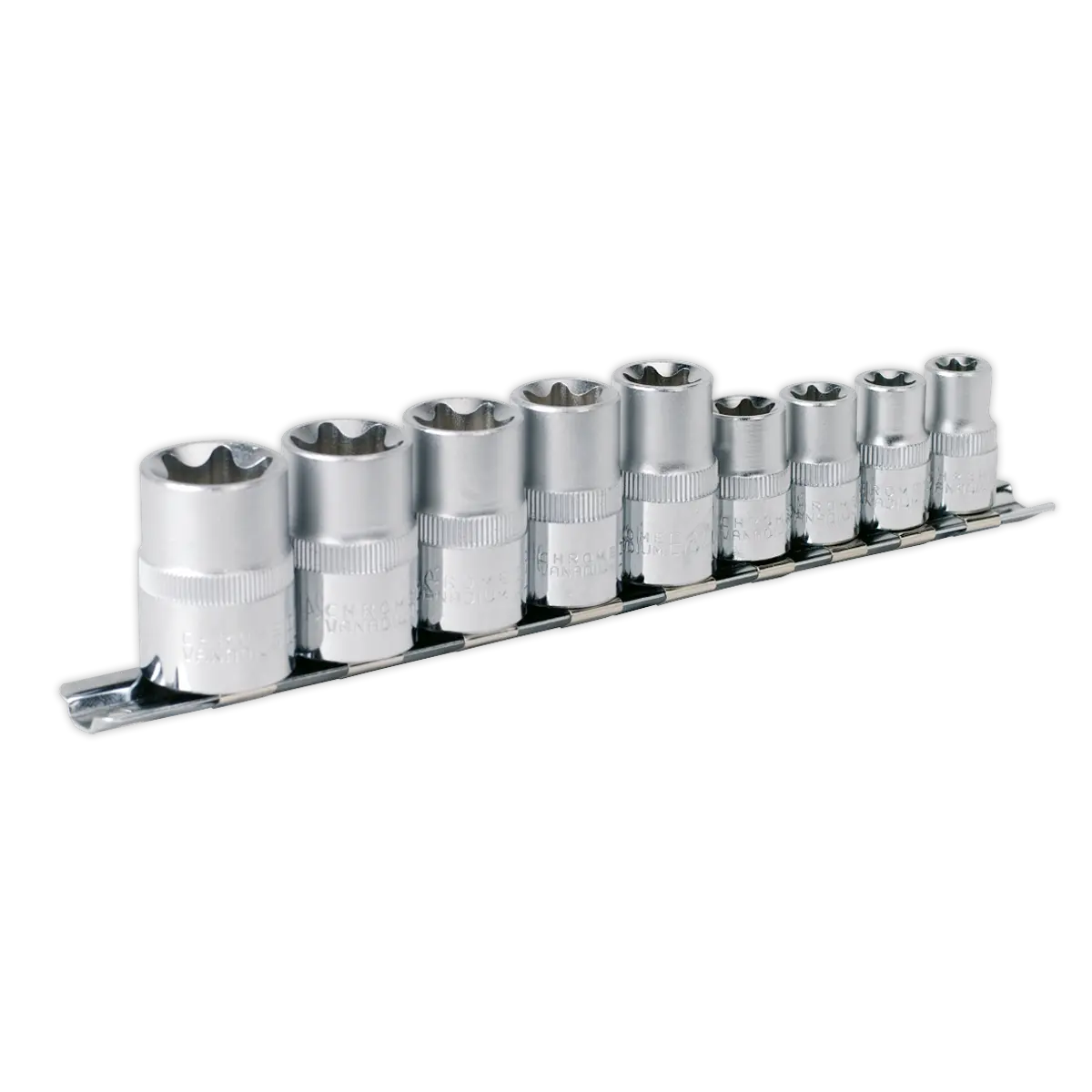 Sealey Premier TRX-Star* Socket Set 3/8" & 1/2"Sq Drive E10-E14 & E16-E24 9pc Sealey 
