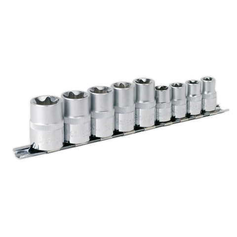 Sealey Premier TRX-Star* Socket Set 3/8" & 1/2"Sq Drive E10-E14 & E16-E24 9pc