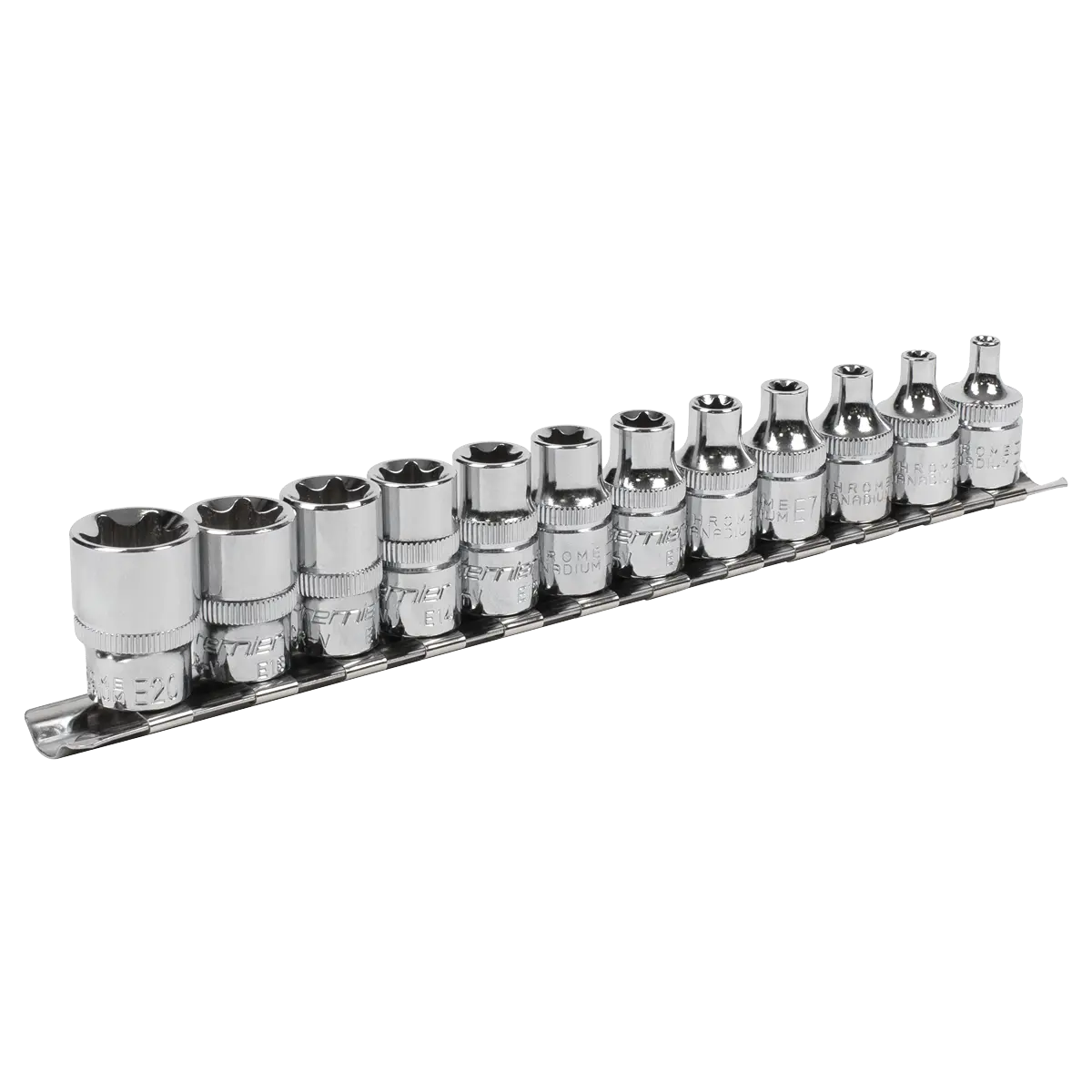 Sealey Premier TRX-Star* Socket Set 3/8"Sq Drive E4-E20 12pc Sealey 