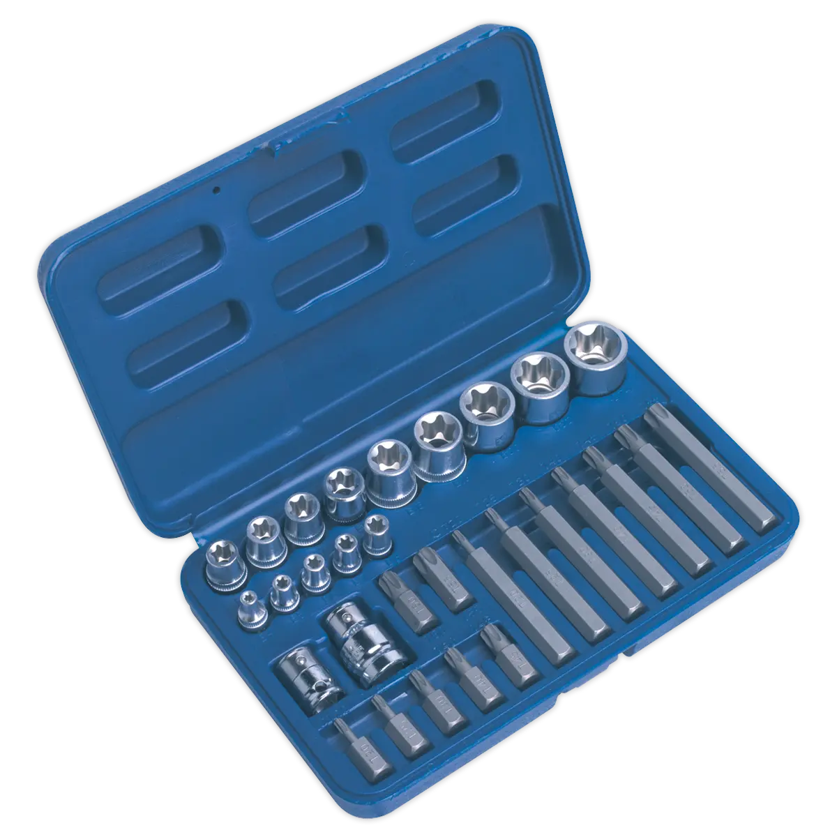 Sealey Premier TRX-Star* Socket & Bit Set 1/4", 3/8" & 1/2"Sq Drive 30pc Sealey 