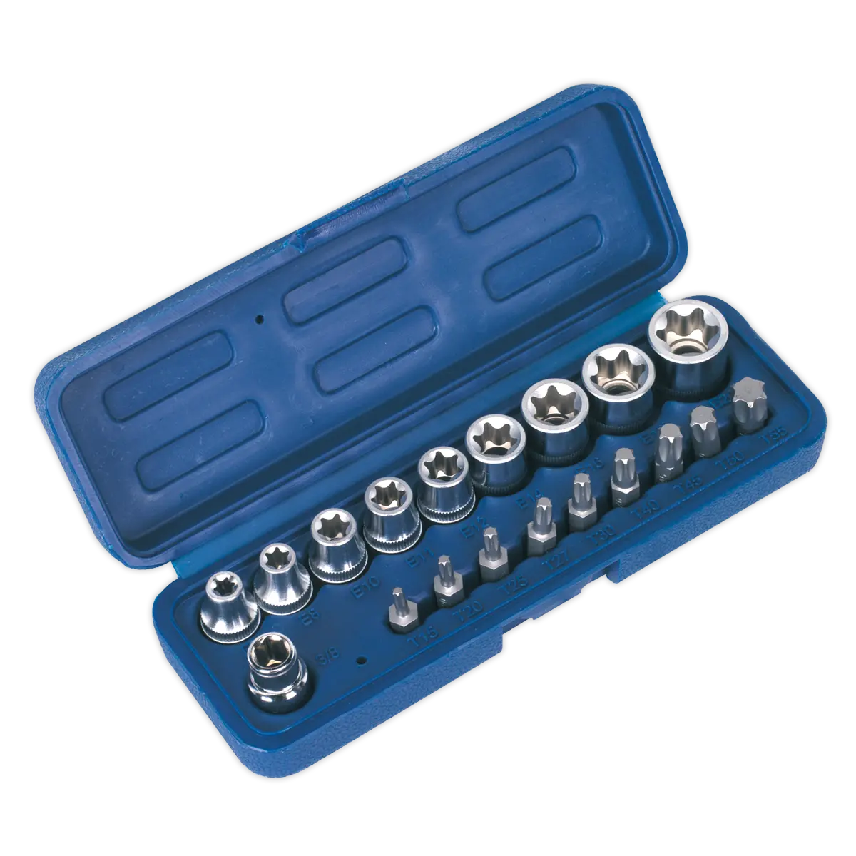 Sealey Premier TRX-Star* Socket & Bit Set 3/8"Sq Drive 19pc Sealey 