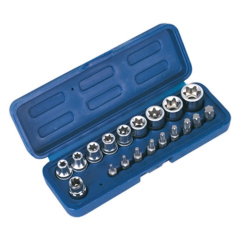 Sealey Premier TRX-Star* Socket & Bit Set 3/8"Sq Drive 19pc