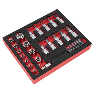 Sealey Premier TRX-Star* Socket & Security Bit Set 1/4