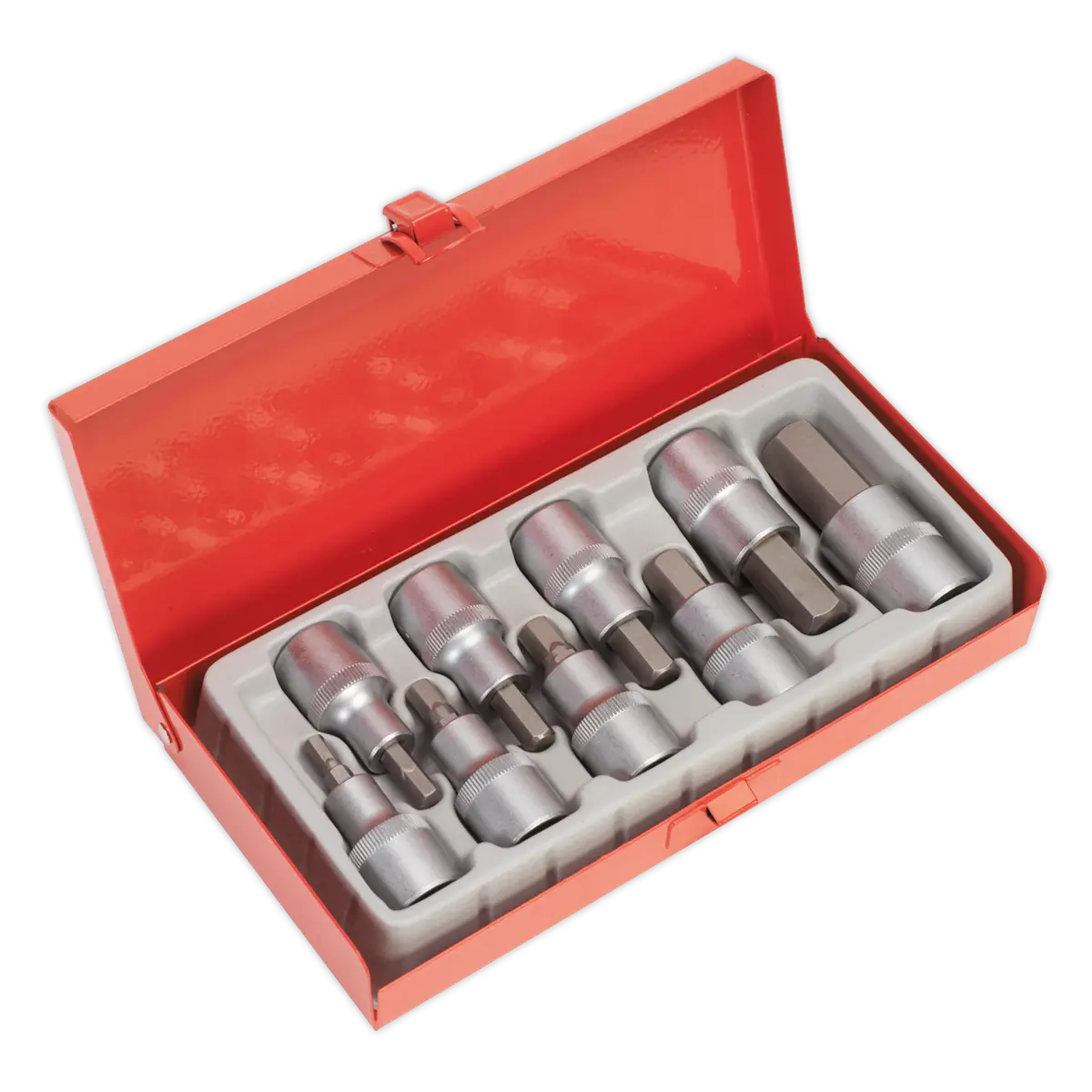 Sealey Premier Hex Socket Bit Set 1/2"Sq Drive 9pc Sealey 