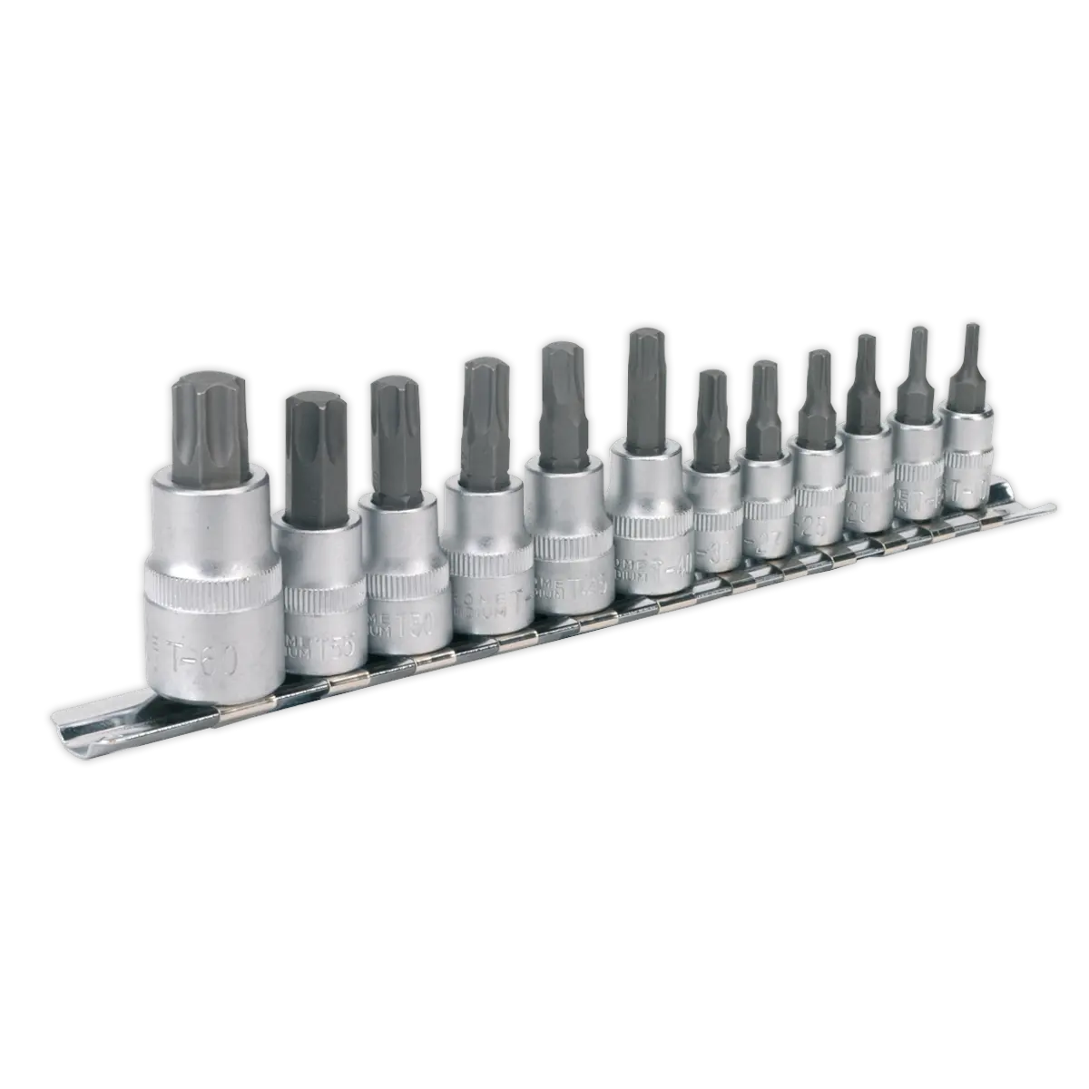 Sealey Premier TRX-Star* Socket Bit Set 1/4", 3/8" & 1/2"Sq Drive 12pc Sealey 