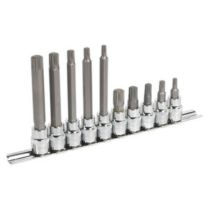 Sealey Premier Spline Socket Bit Set 3/8